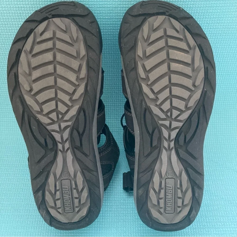 Khombu Travis Sandals Men’s Hiking Walking Closed Toe 1179295 Size 10M Black